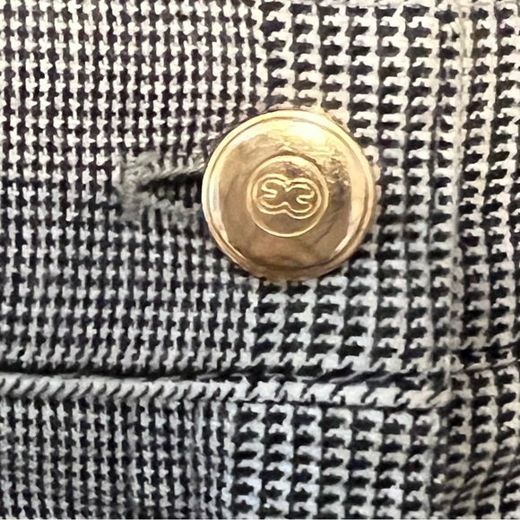 114. ESCADA BLACK WHITE /herringbone, Designer, Pants 8 - Picture 10 of 15